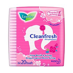 LAURIER PANTYLINER CLEANFRESH PARFUM 20 PCS @84 PCS